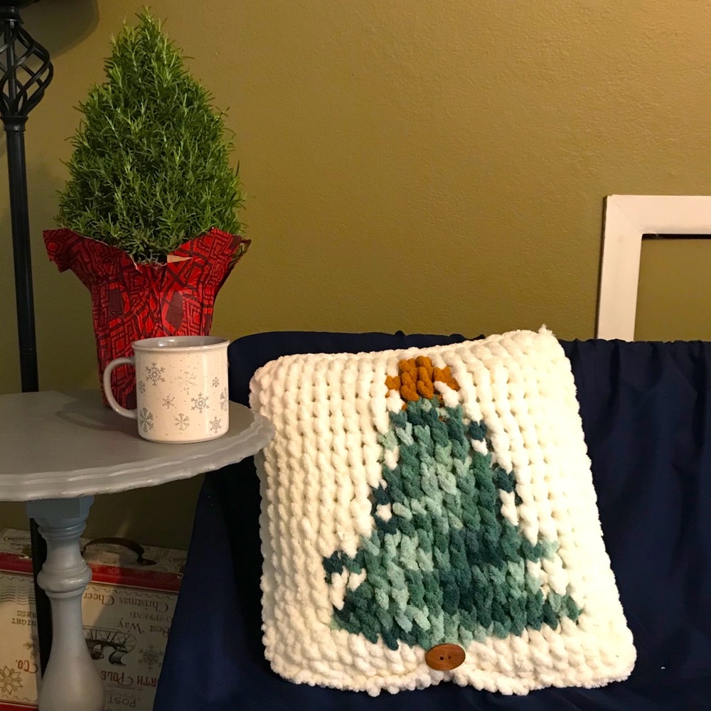 Handmade Christmas Tree Pillow